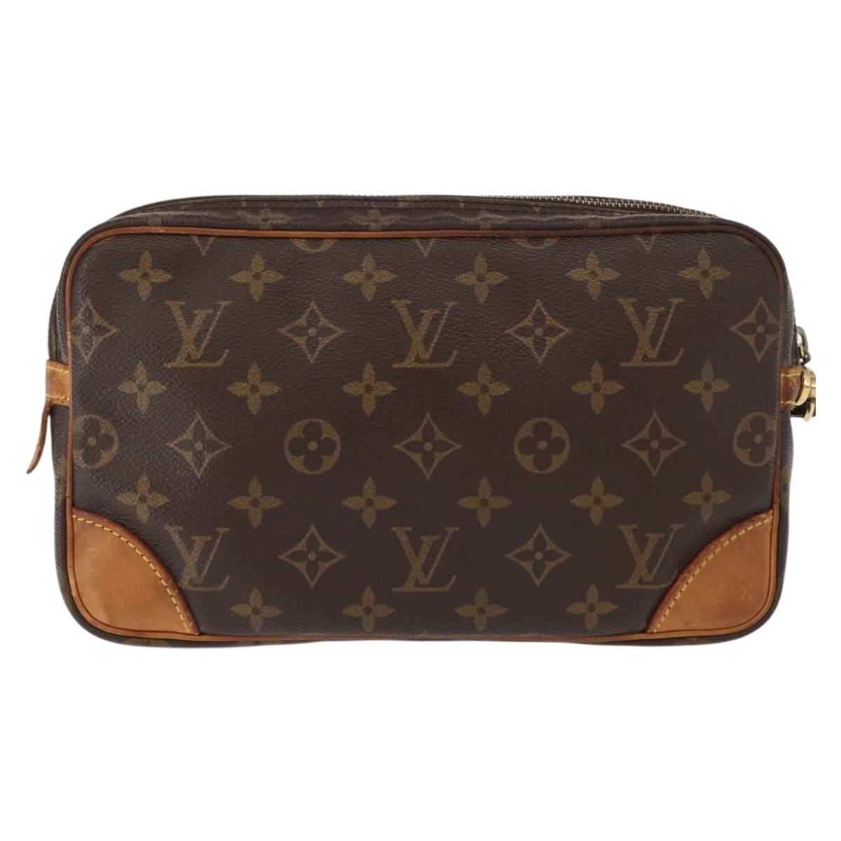 LOUIS VUITTON Monogram Marly Dragonne GM Clutch Bag M51825 LV Auth ka623