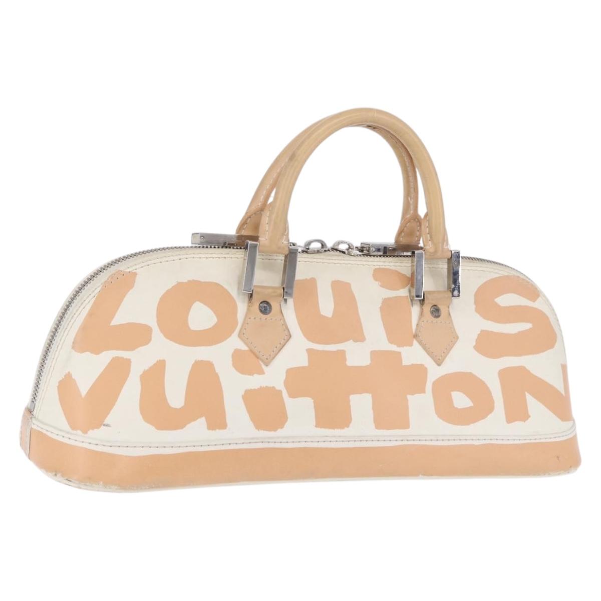 LOUIS VUITTON Monogram Graffiti Arma Horizontal White Orange M92176 Auth ka6234A