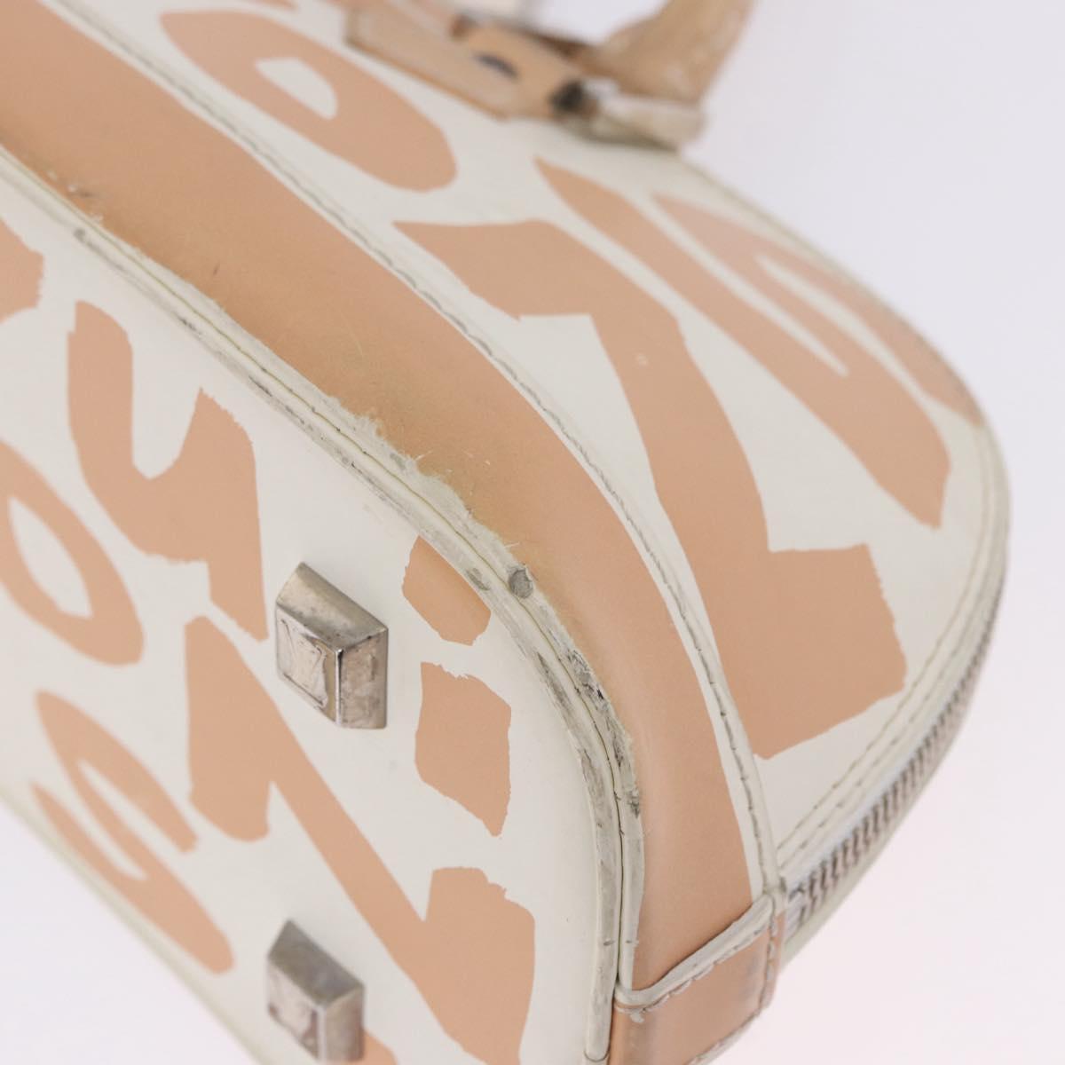 LOUIS VUITTON Monogram Graffiti Arma Horizontal White Orange M92176 Auth ka6234A