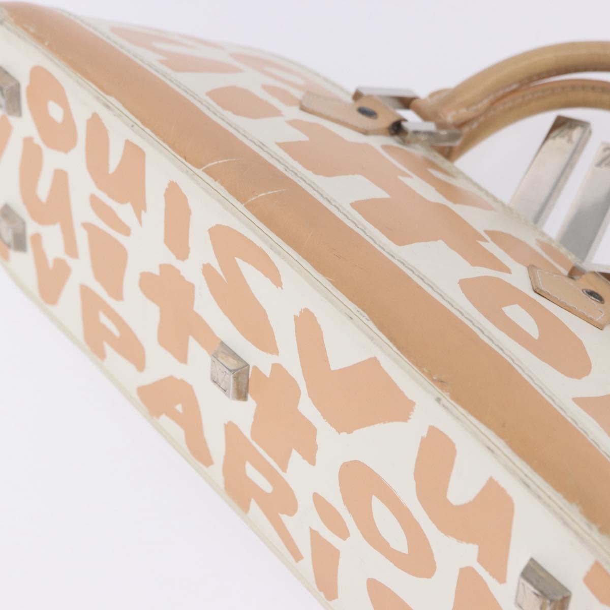 LOUIS VUITTON Monogram Graffiti Arma Horizontal White Orange M92176 Auth ka6234A