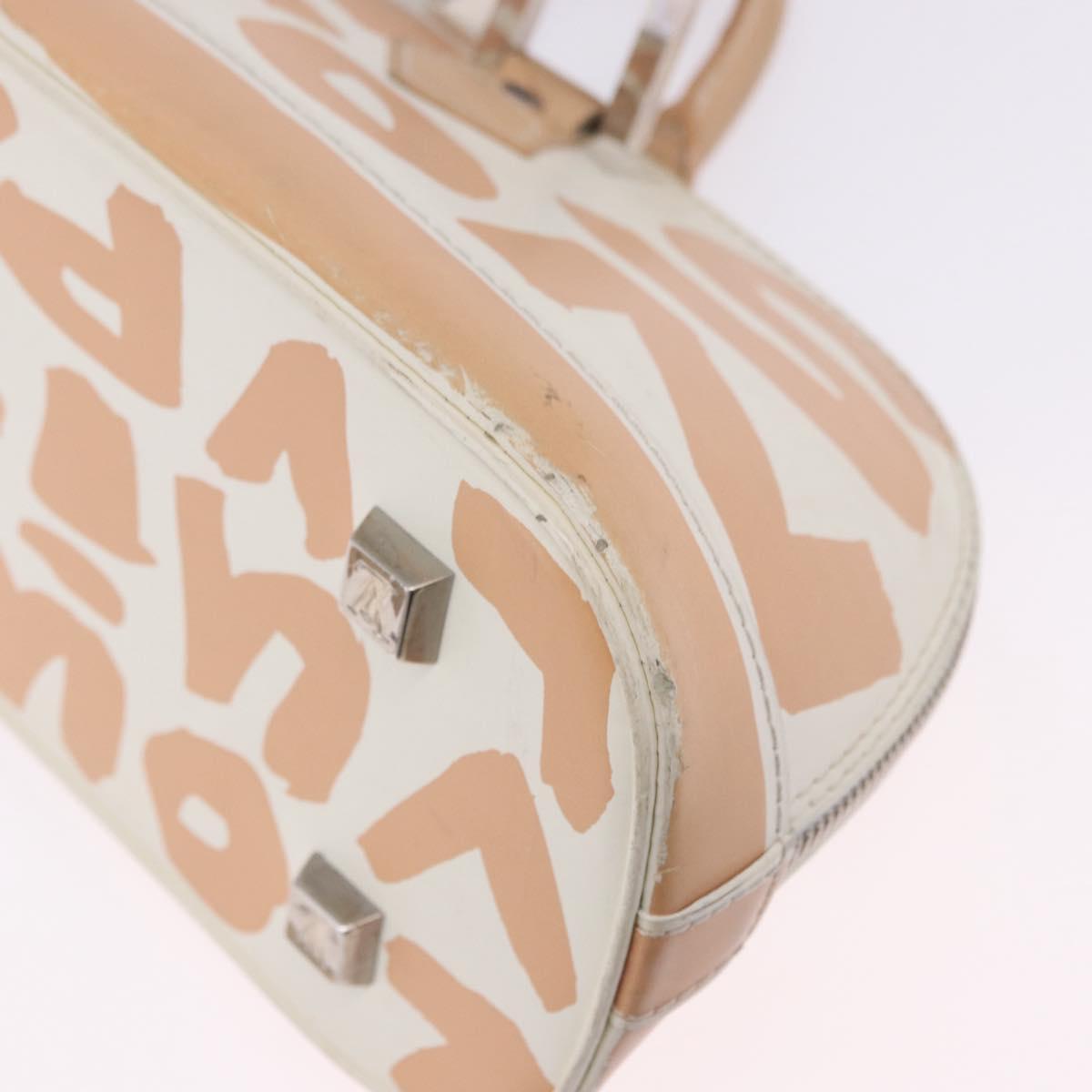 LOUIS VUITTON Monogram Graffiti Arma Horizontal White Orange M92176 Auth ka6234A
