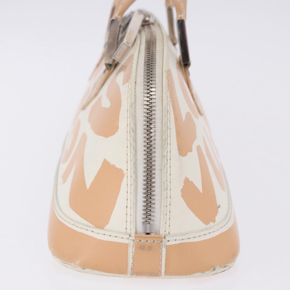 LOUIS VUITTON Monogram Graffiti Arma Horizontal White Orange M92176 Auth ka6234A