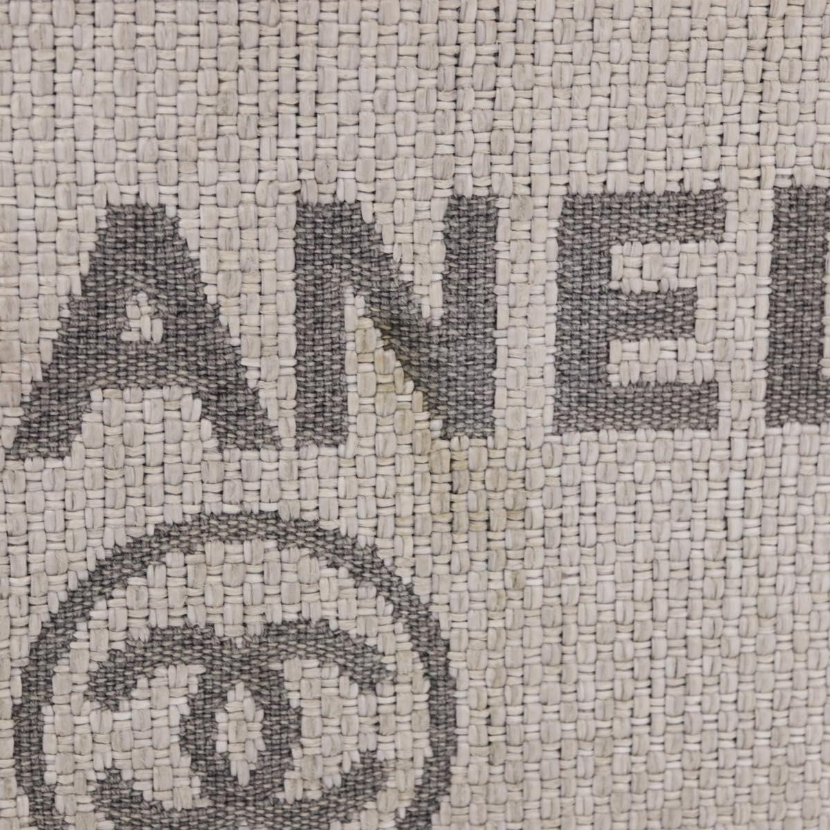 CHANEL Deauville Clutch Bag Straw Gray Silver CC Auth ka6238A