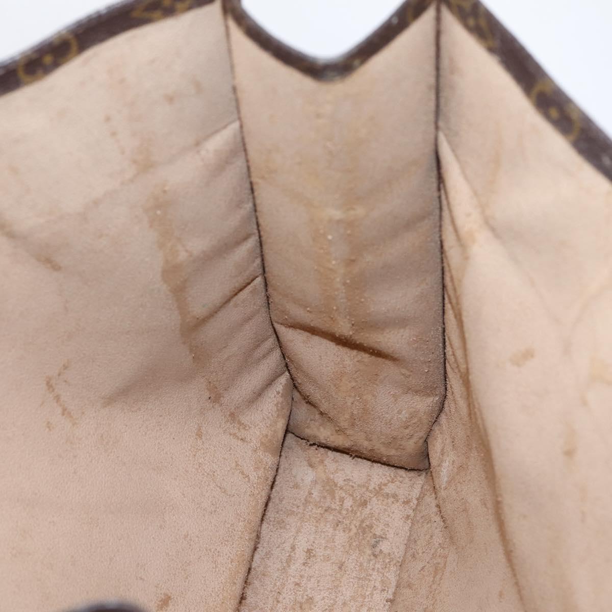LOUIS VUITTON Monogram Sac Plat Hand Bag M51140 LV Auth ka6247
