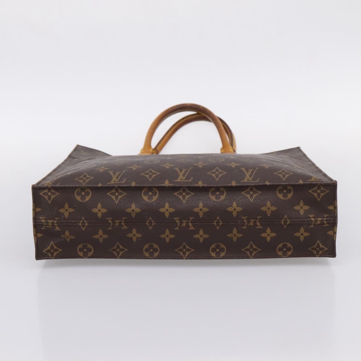 LOUIS VUITTON Monogram Sac Plat Hand Bag M51140 LV Auth ka6248
