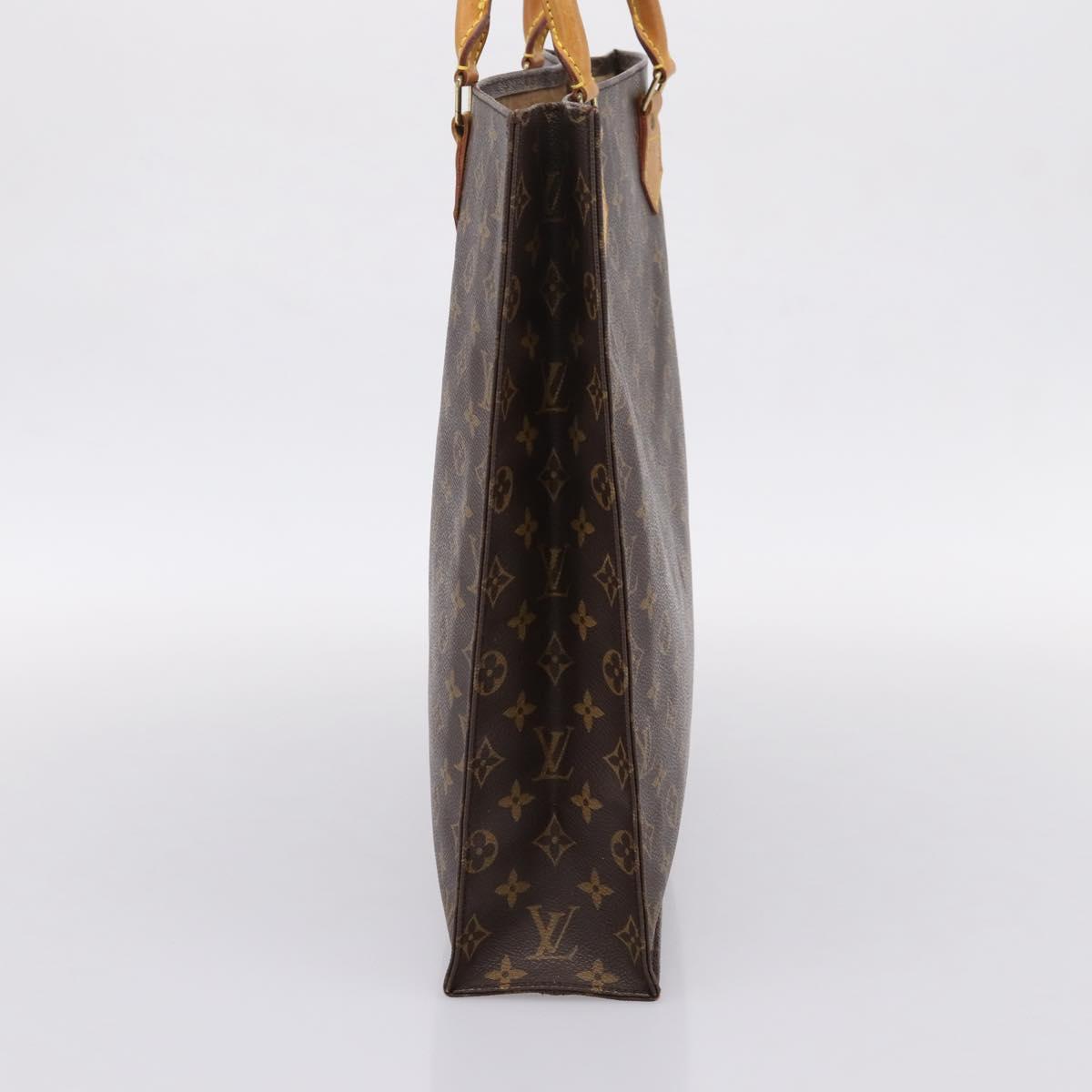LOUIS VUITTON Monogram Sac Plat Hand Bag M51140 LV Auth ka6248
