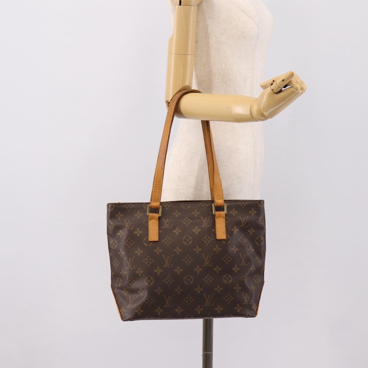 LOUIS VUITTON Monogram Cabas Piano Tote Bag M51148 LV Auth ka6250