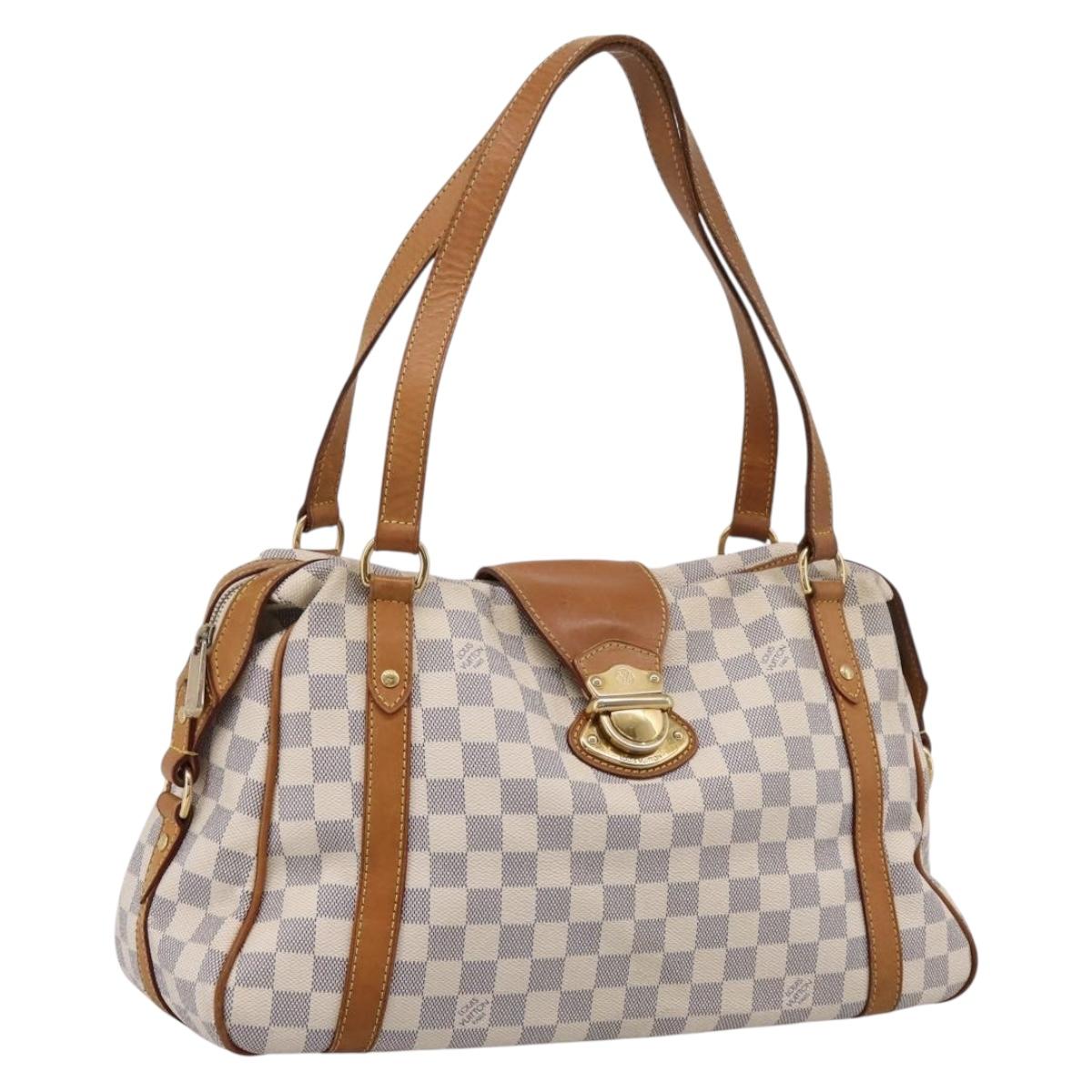 LOUIS VUITTON Damier Azur Stresa PM Tote Bag M51188 LV Auth ka6251A