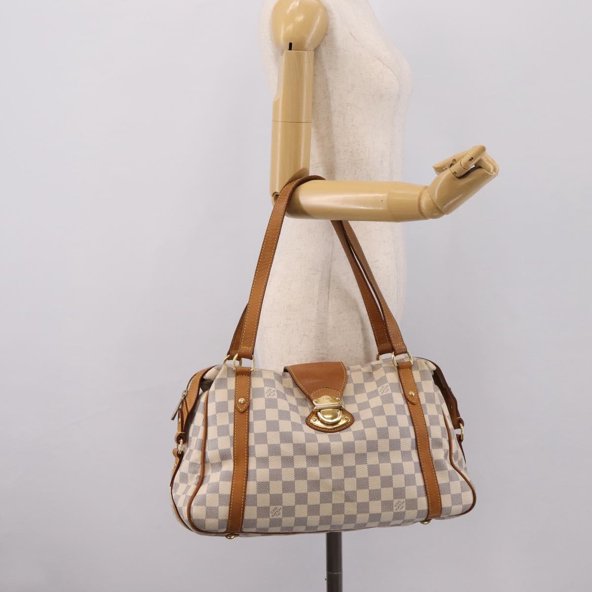 LOUIS VUITTON Damier Azur Stresa PM Tote Bag M51188 LV Auth ka6251A