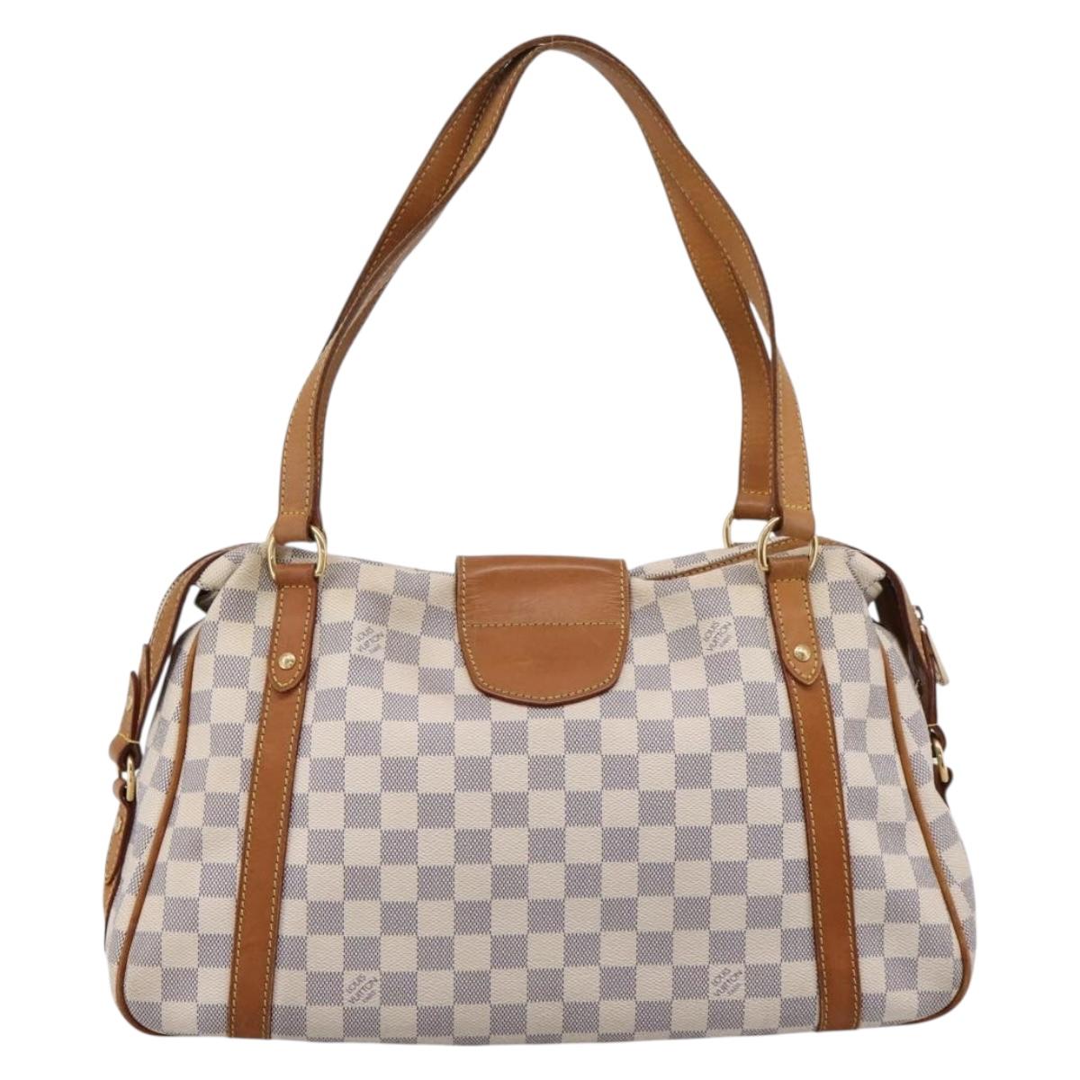LOUIS VUITTON Damier Azur Stresa PM Tote Bag M51188 LV Auth ka6251A