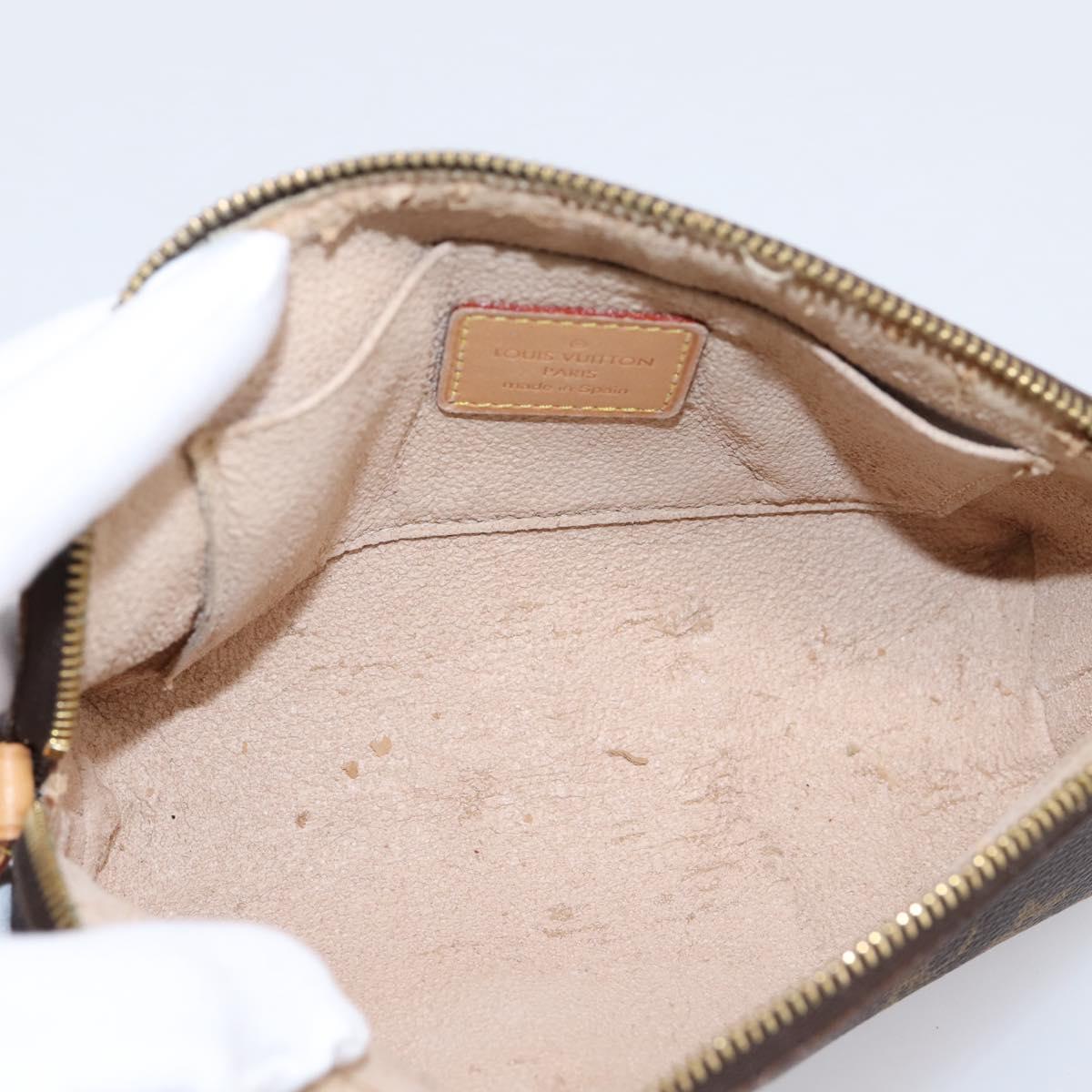 LOUIS VUITTON Monogram Pochette Cosmetic PM Cosmetic Pouch M47515 LV Auth ka6252
