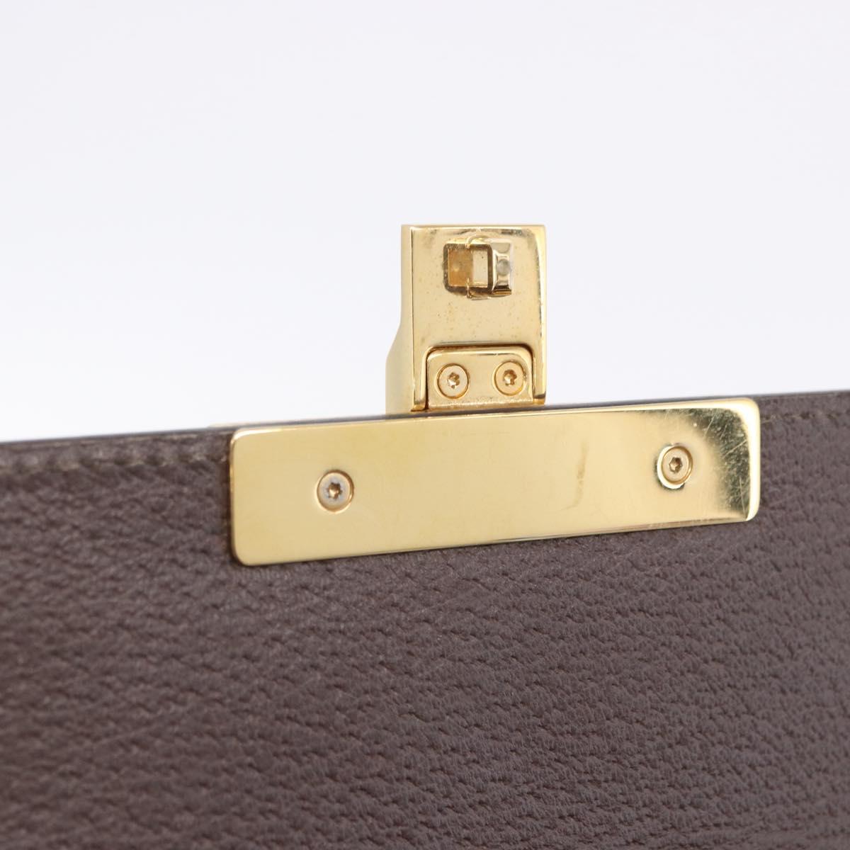 GUCCI GG Supreme Padlock Chain Shoulder Bag PVC Beige Gold 409487 Auth ka6254V