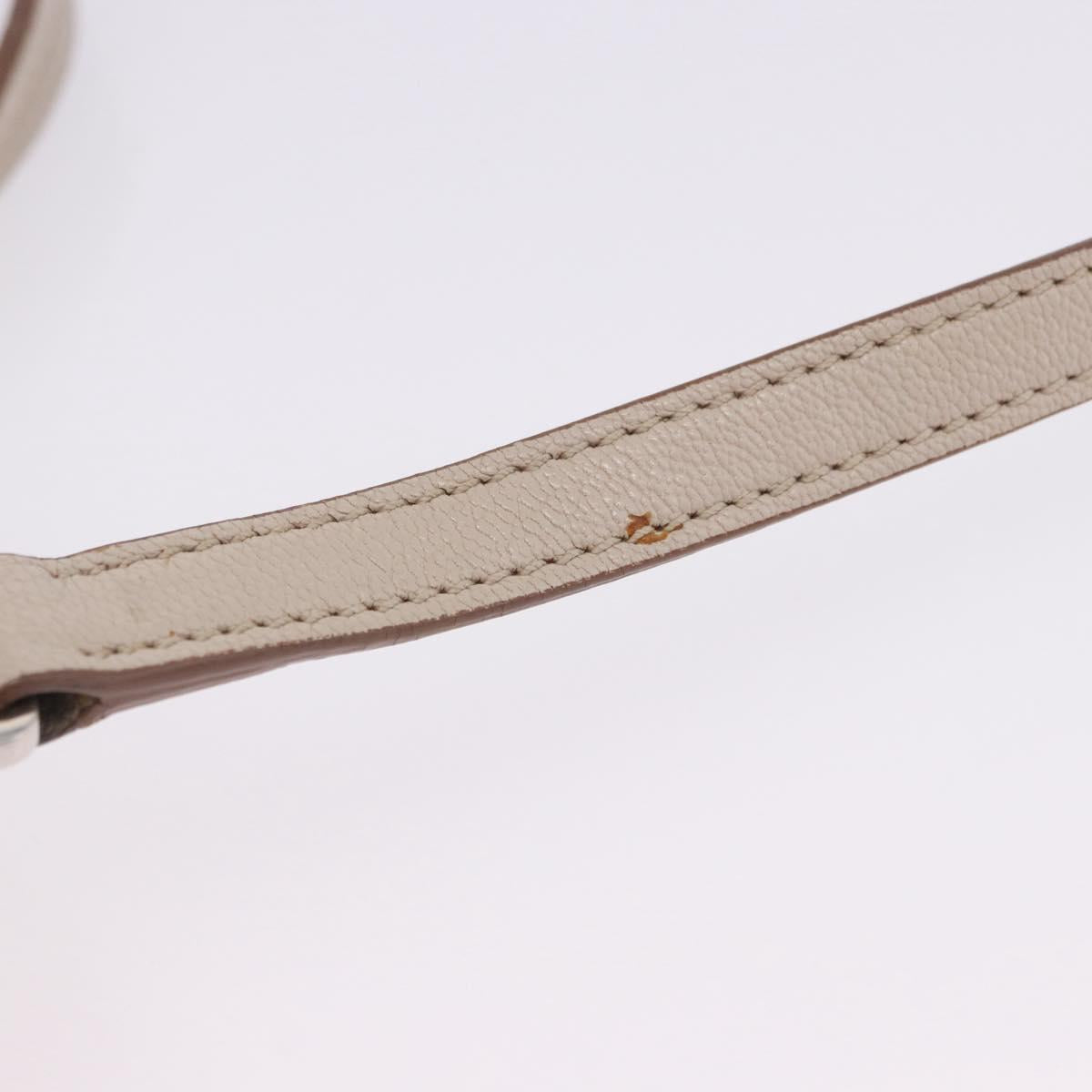 Miu Miu Hand Bag Leather 2way Beige Auth ka6259V