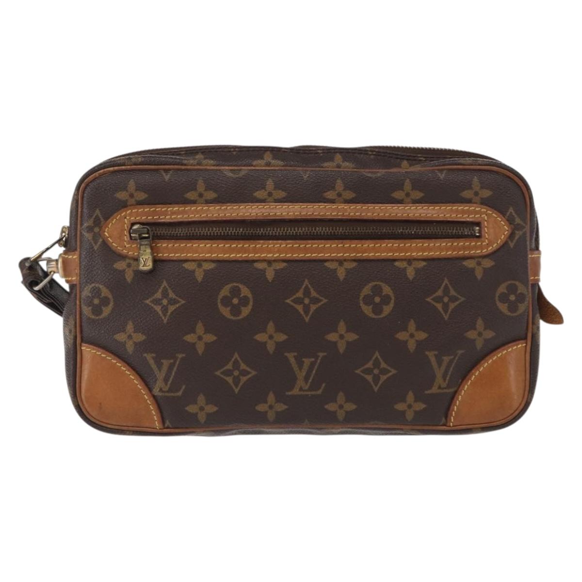 LOUIS VUITTON Monogram Marly Dragonne GM Clutch Bag M51825 LV Auth ka626
