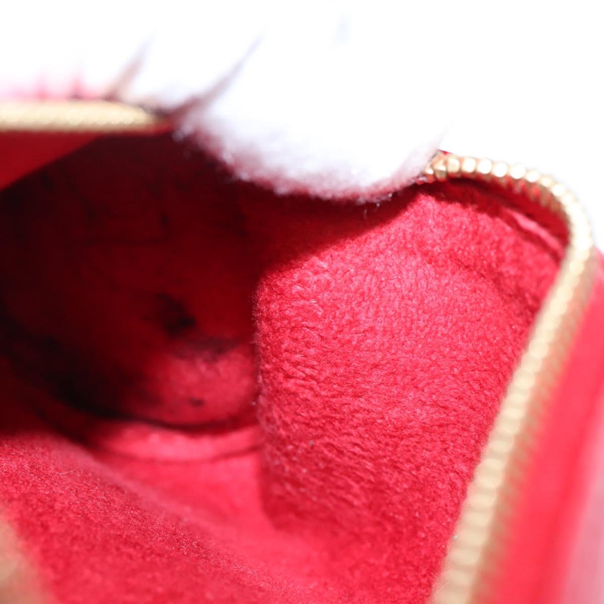 LOUIS VUITTON Epi Soufflot Pouch Red LV Auth ka6262A