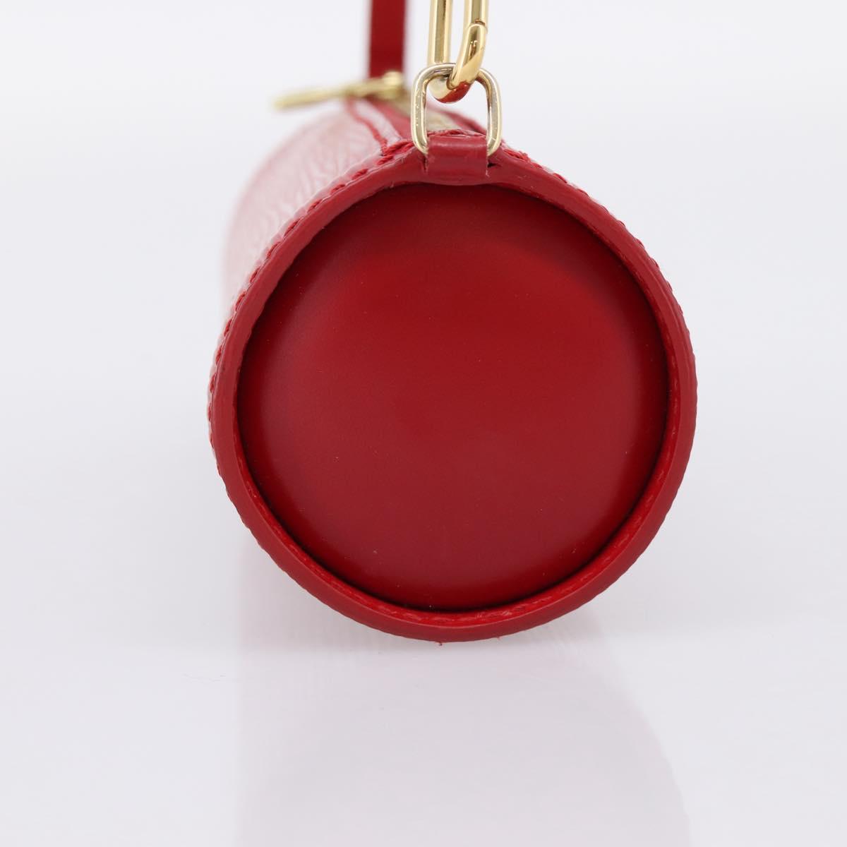 LOUIS VUITTON Epi Soufflot Pouch Red LV Auth ka6262A