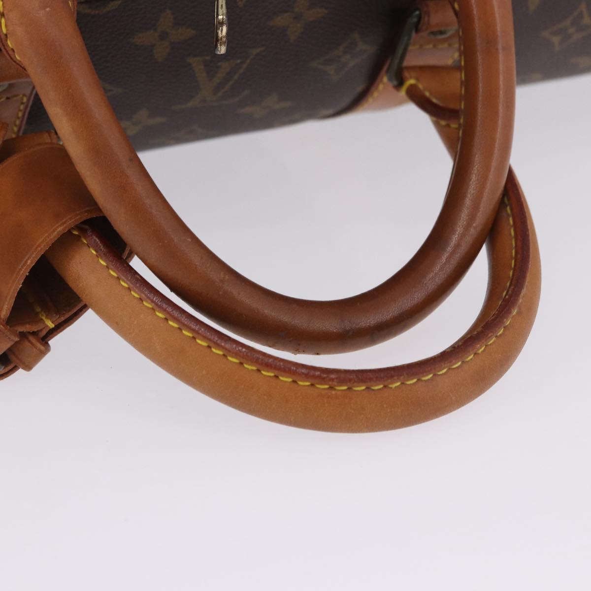 LOUIS VUITTON Monogram Keepall Bandouliere 55 Boston Bag M41414 LV Auth ka6272