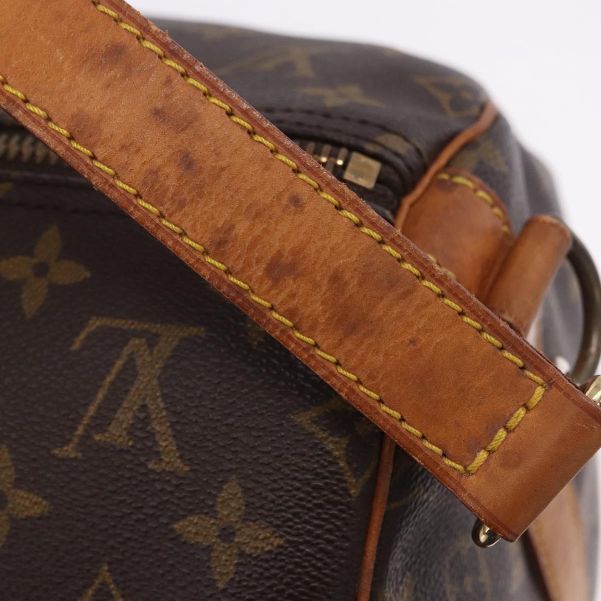LOUIS VUITTON Monogram Keepall Bandouliere 55 Boston Bag M41414 LV Auth ka6272