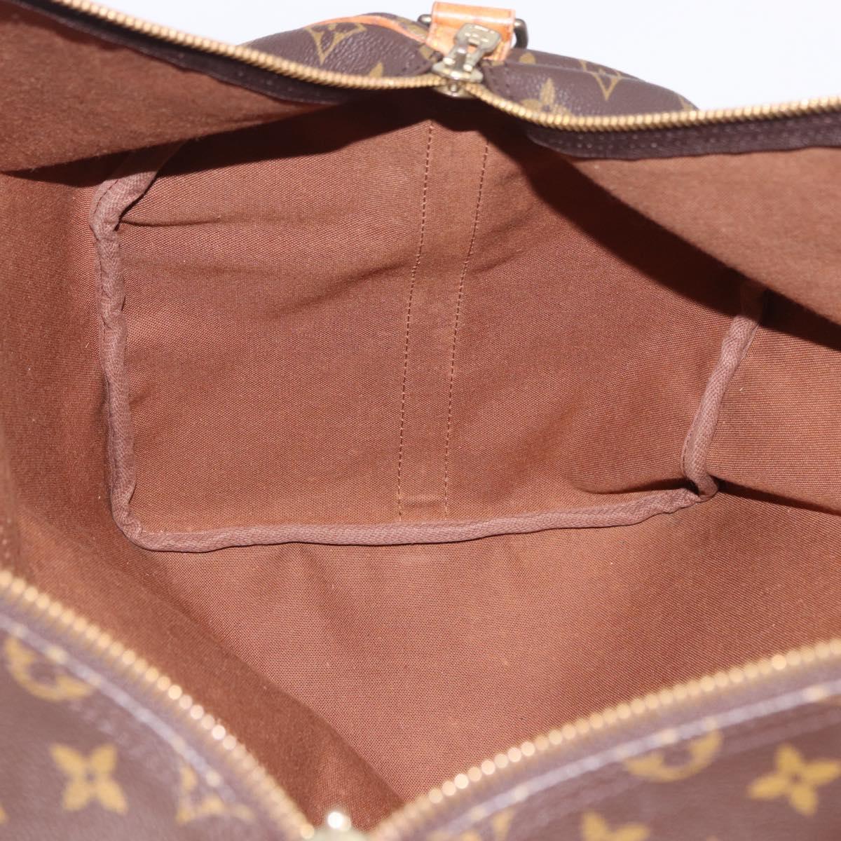 LOUIS VUITTON Monogram Keepall Bandouliere 55 Boston Bag M41414 LV Auth ka6272