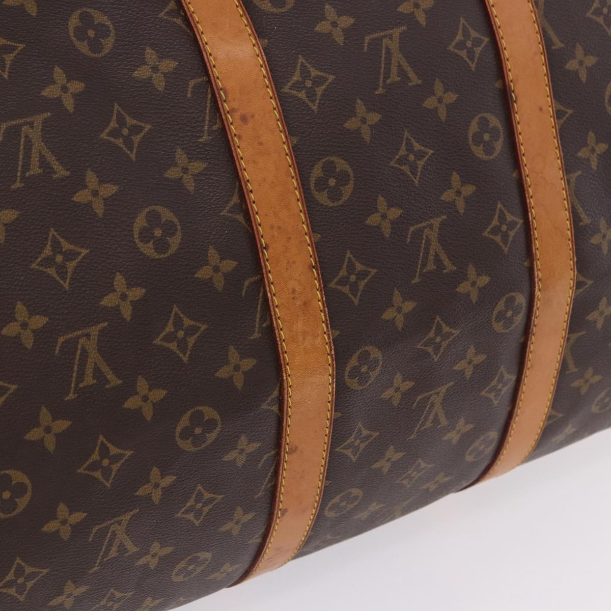 LOUIS VUITTON Monogram Keepall Bandouliere 55 Boston Bag M41414 LV Auth ka6272