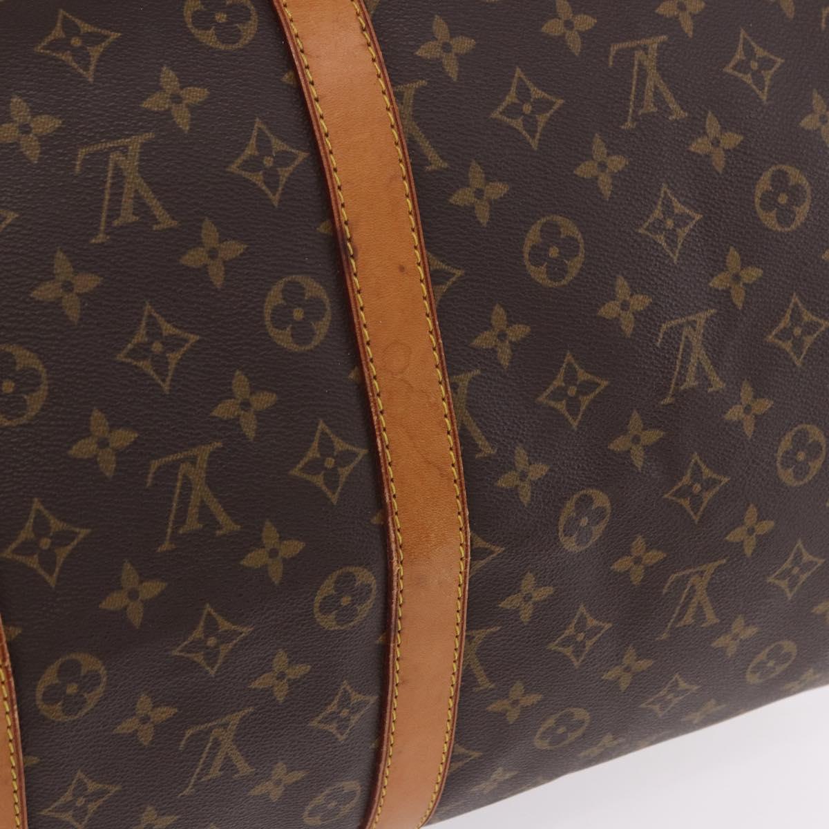 LOUIS VUITTON Monogram Keepall Bandouliere 55 Boston Bag M41414 LV Auth ka6272