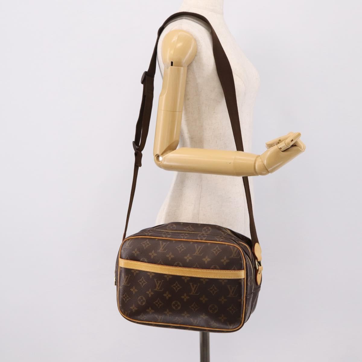 LOUIS VUITTON Monogram Reporter PM Shoulder Bag M45254 LV Auth ka6276V