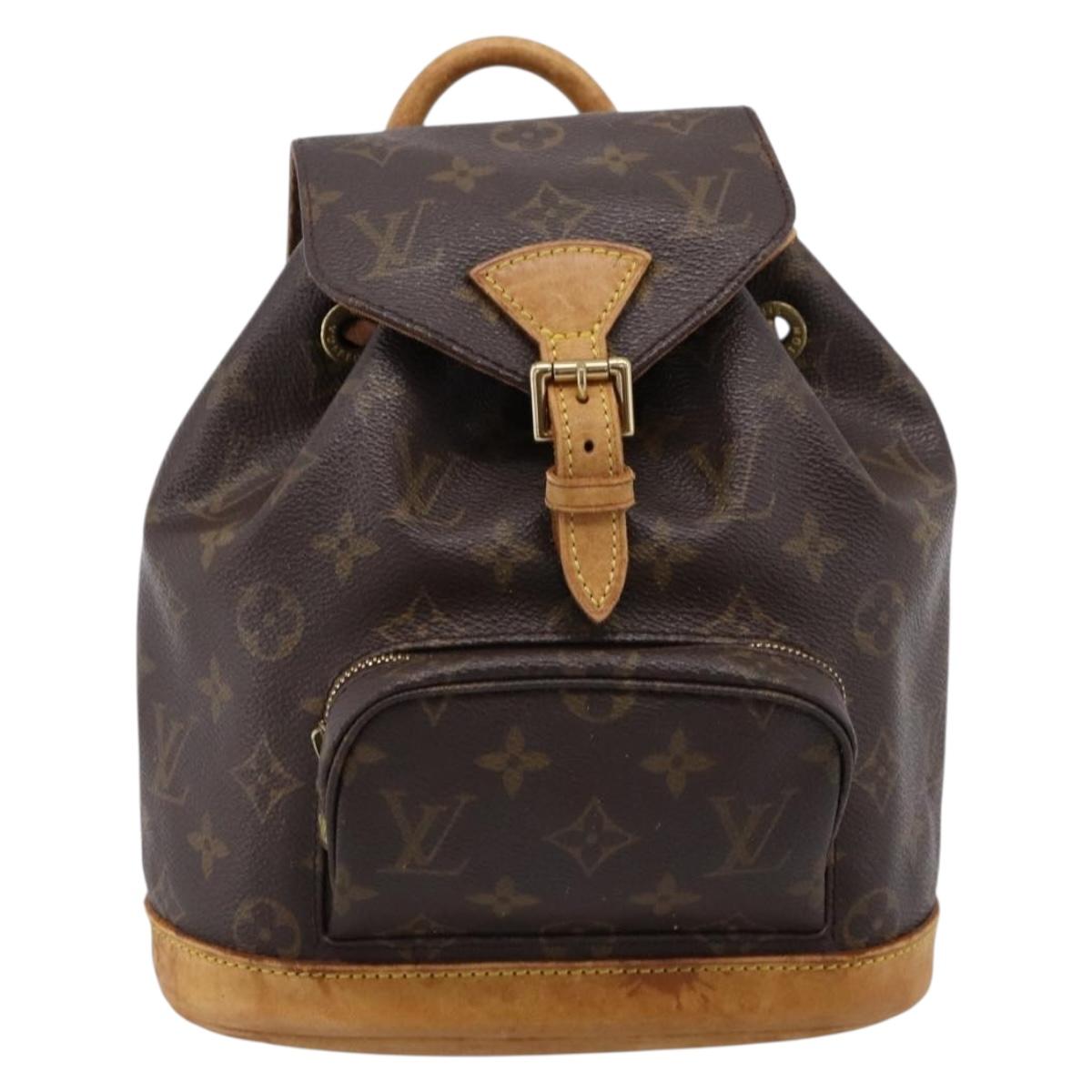 LOUIS VUITTON Monogram Montsouris PM Backpack M51137 LV Auth ka6277