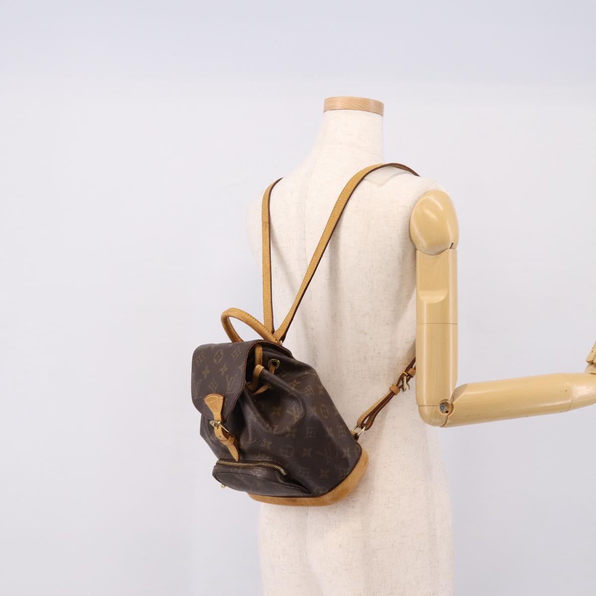 LOUIS VUITTON Monogram Montsouris PM Backpack M51137 LV Auth ka6277