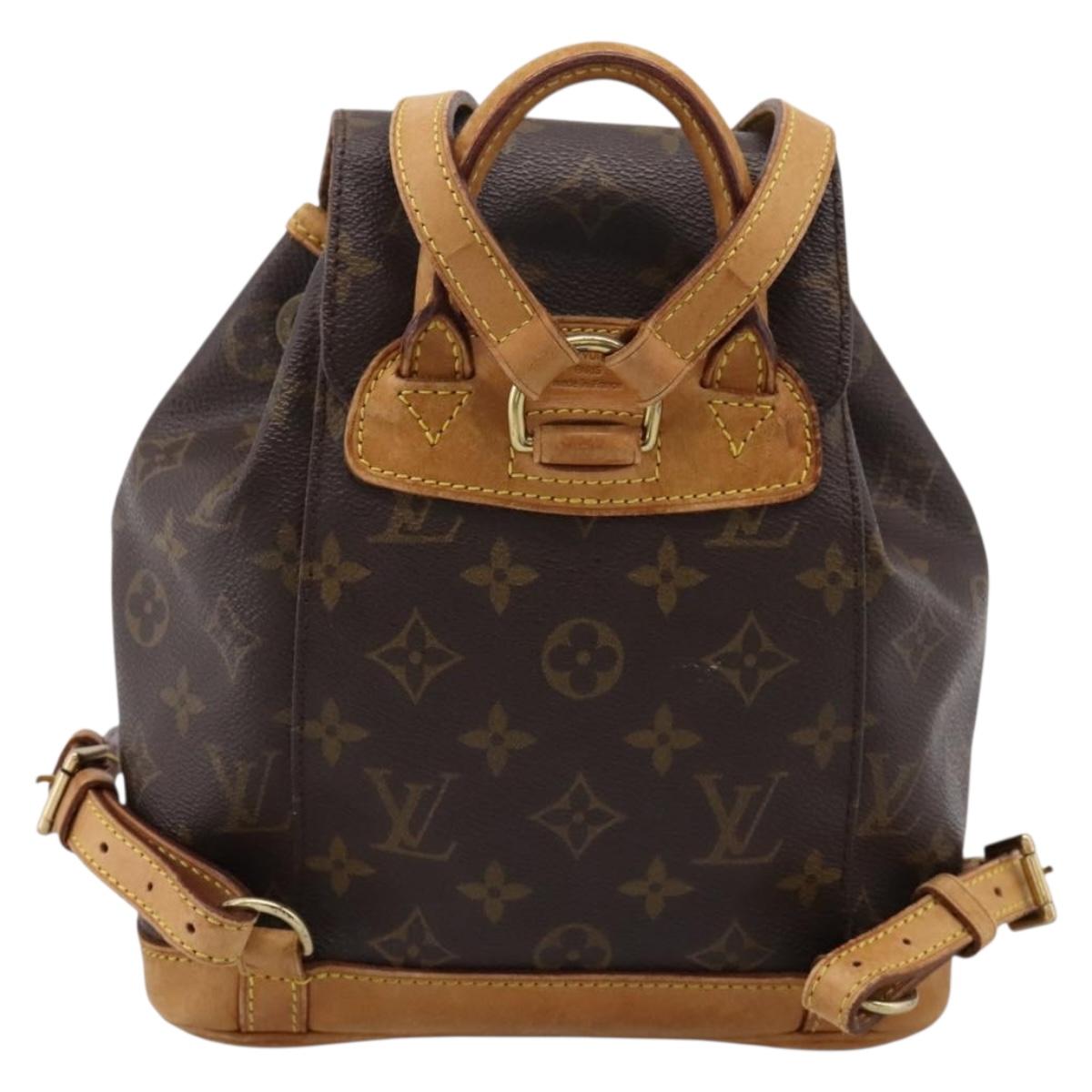 LOUIS VUITTON Monogram Montsouris PM Backpack M51137 LV Auth ka6277