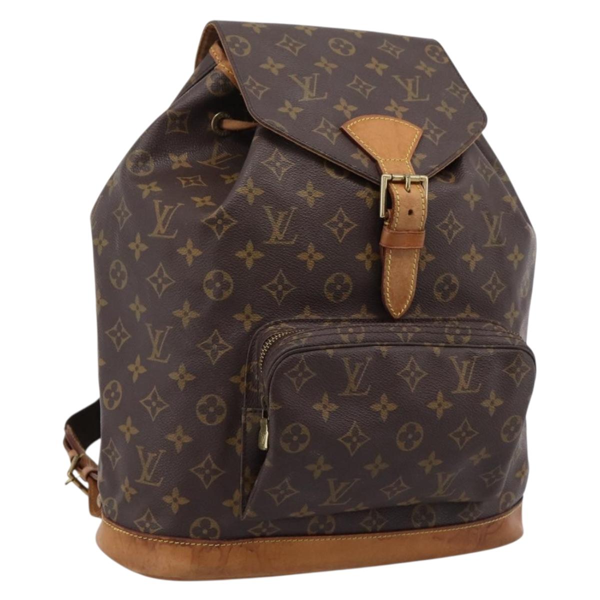 LOUIS VUITTON Monogram Montsouris GM Backpack M51135 LV Auth ka6288