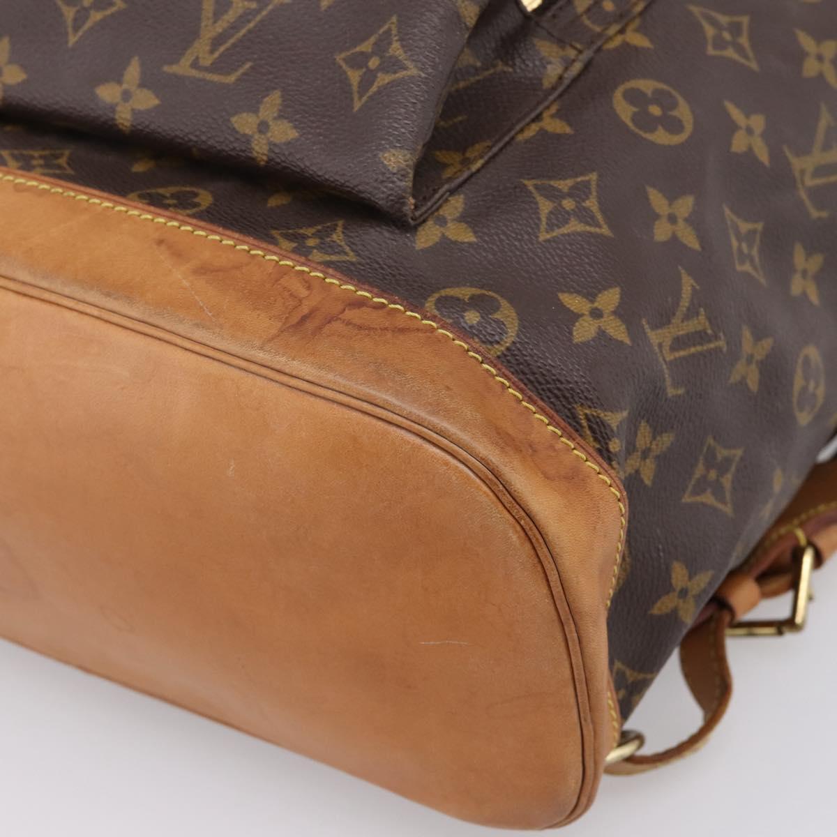 LOUIS VUITTON Monogram Montsouris GM Backpack M51135 LV Auth ka6288