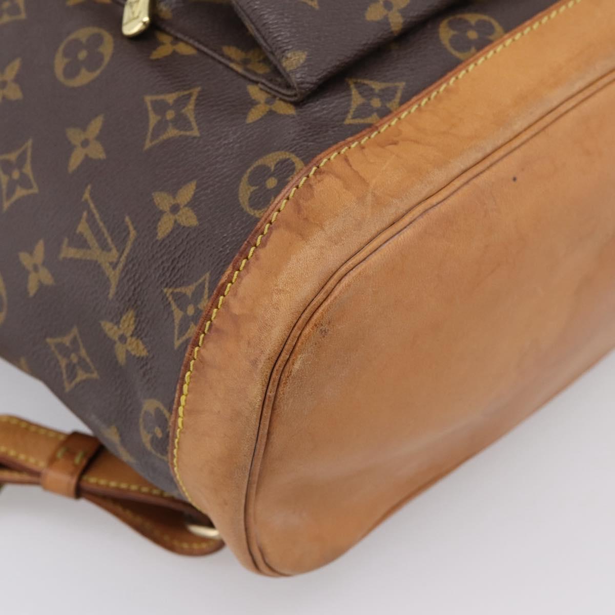 LOUIS VUITTON Monogram Montsouris GM Backpack M51135 LV Auth ka6288