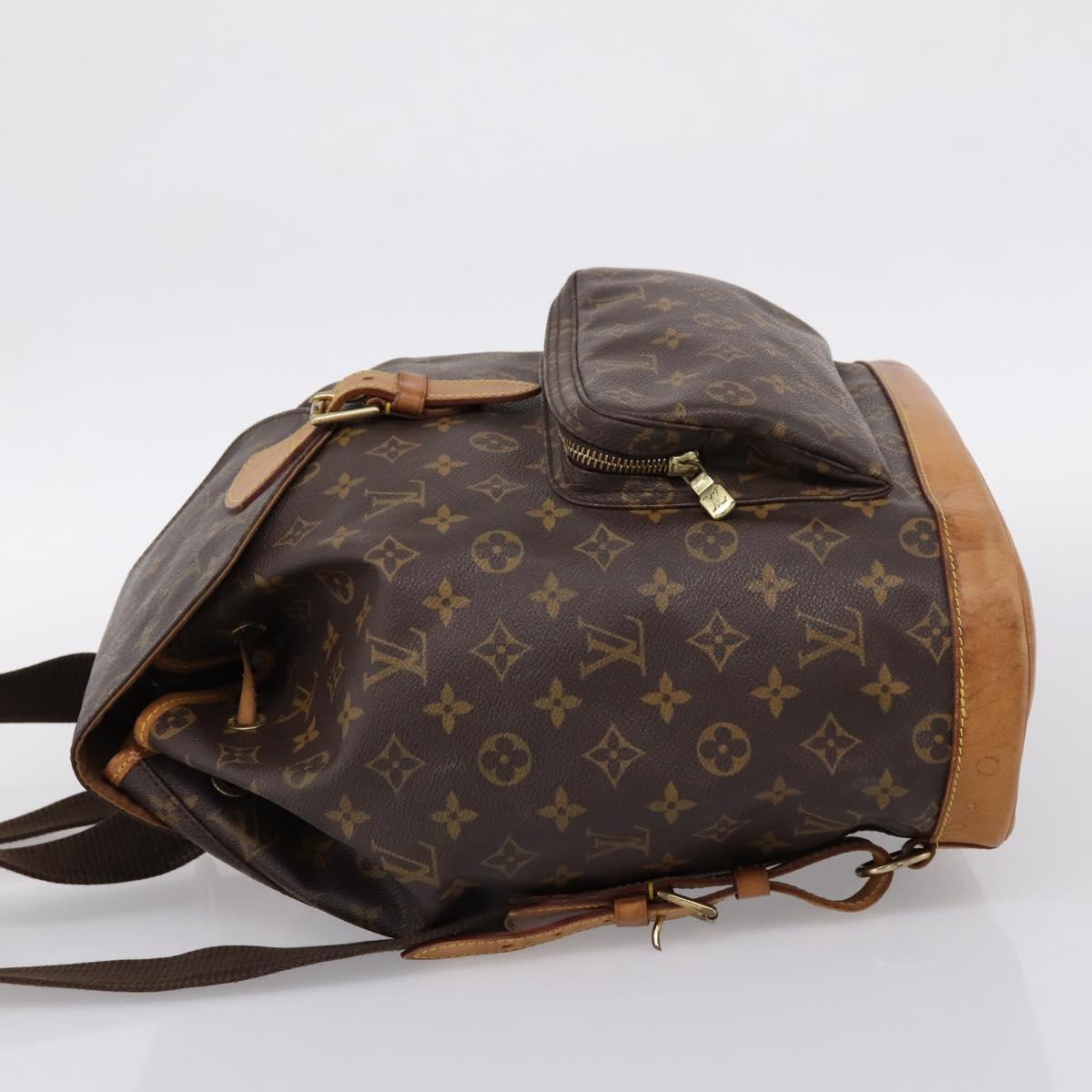 LOUIS VUITTON Monogram Montsouris GM Backpack M51135 LV Auth ka6288