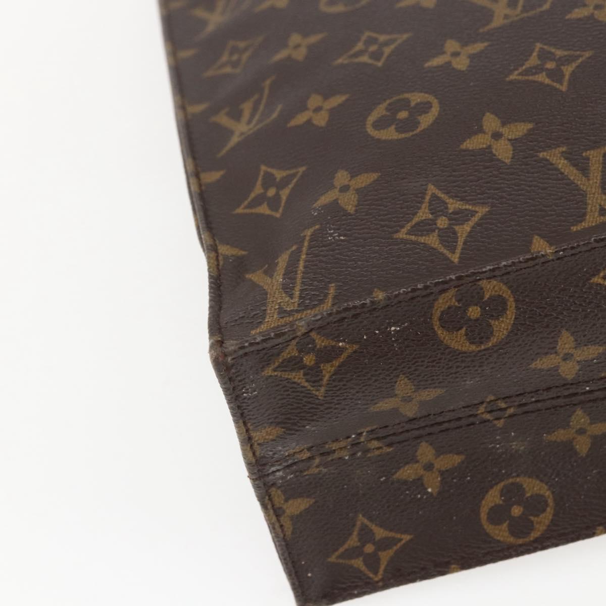 LOUIS VUITTON Monogram Sac Plat Hand Bag M51140 LV Auth ka630