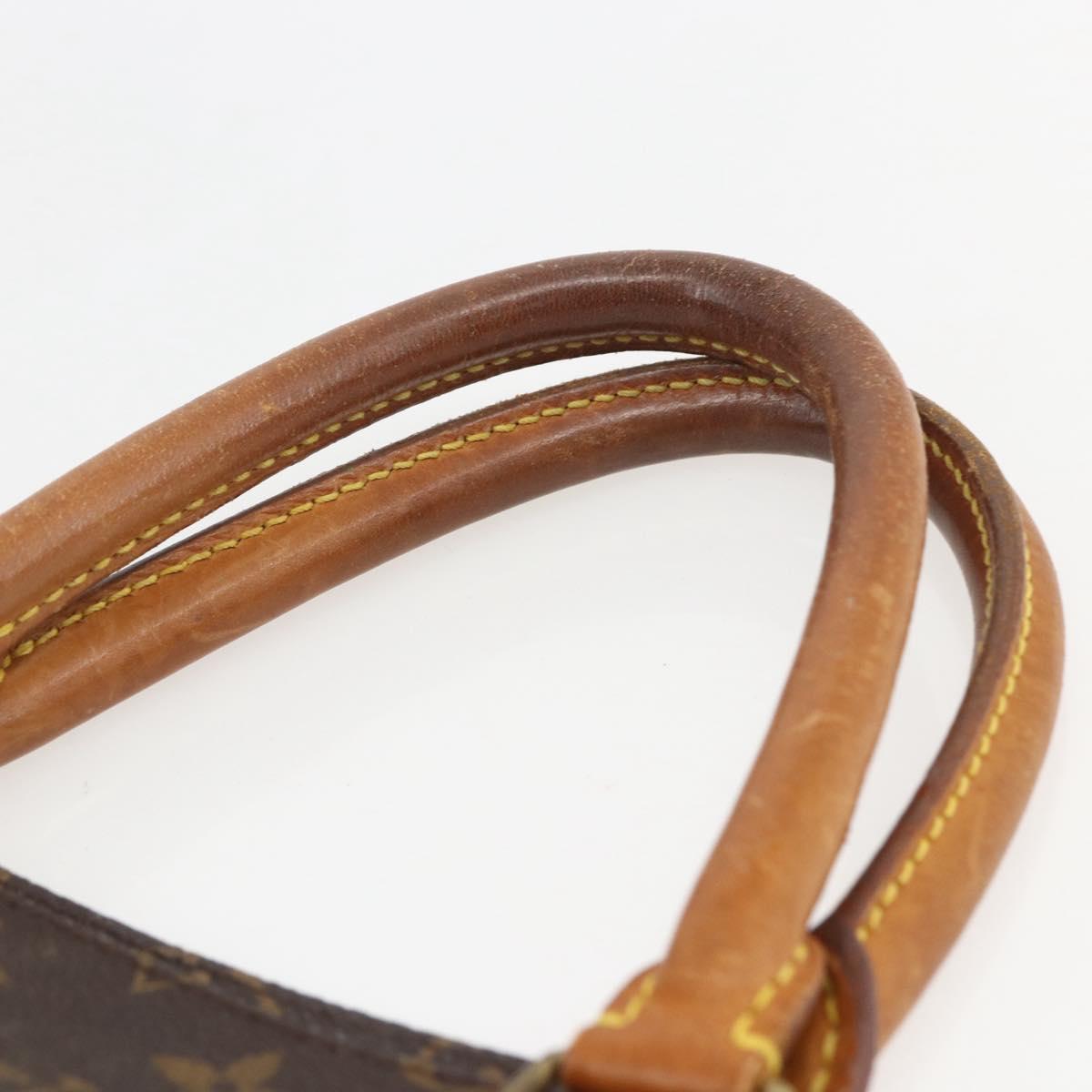 LOUIS VUITTON Monogram Sac Plat Hand Bag M51140 LV Auth ka630