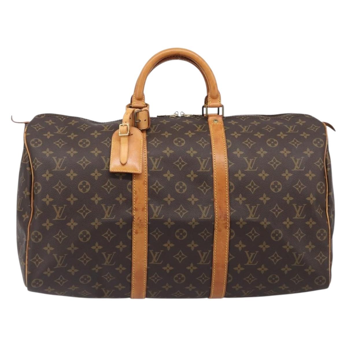 LOUIS VUITTON Monogram Keepall 50 Boston Bag M41426 LV Auth ka6302