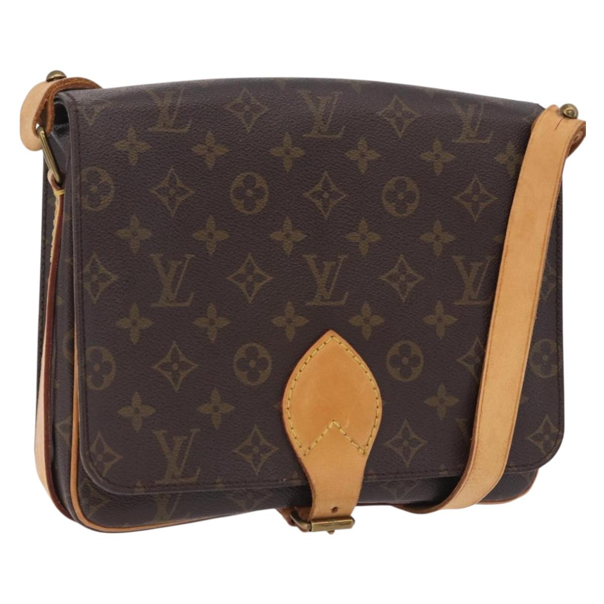 LOUIS VUITTON Monogram Cartouchiere GM Shoulder Bag M51252 LV Auth ka6303