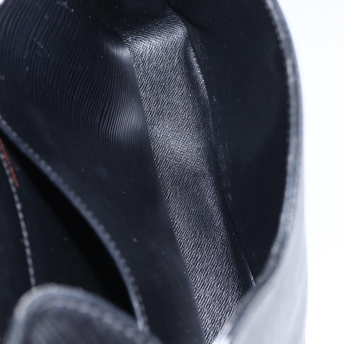 LOUIS VUITTON Epi Cartouchiere MM Shoulder Bag Black Noir M52242 LV Auth ka631