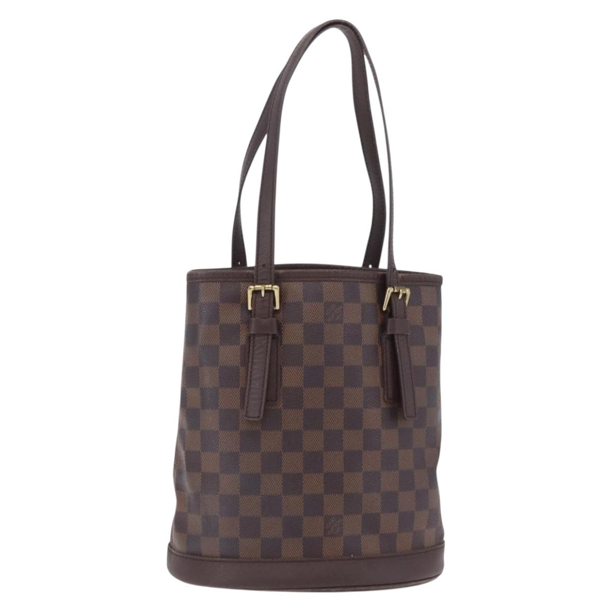 LOUIS VUITTON Damier Ebene Marais Shoulder Bag N42240 LV Auth ka6310