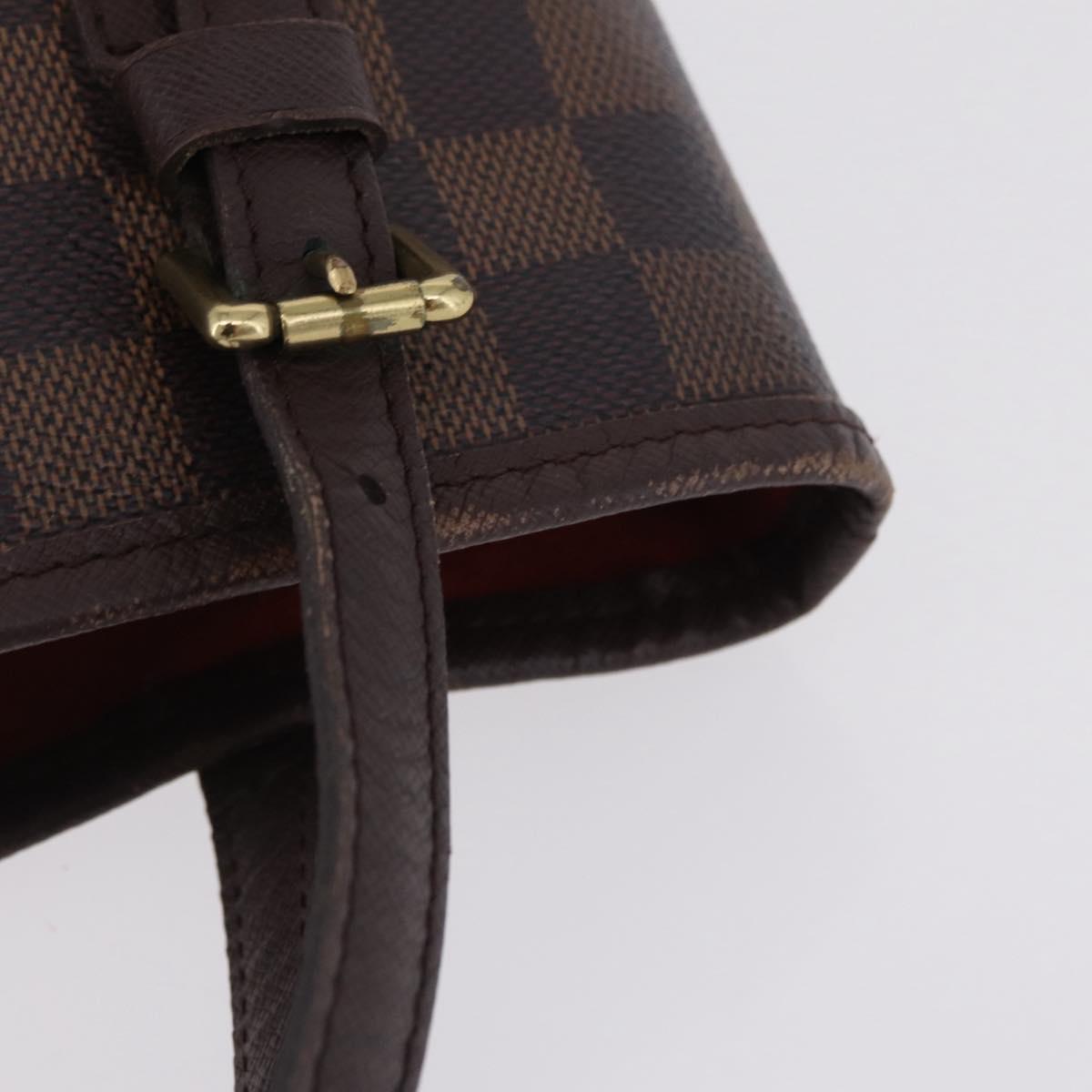 LOUIS VUITTON Damier Ebene Marais Shoulder Bag N42240 LV Auth ka6310