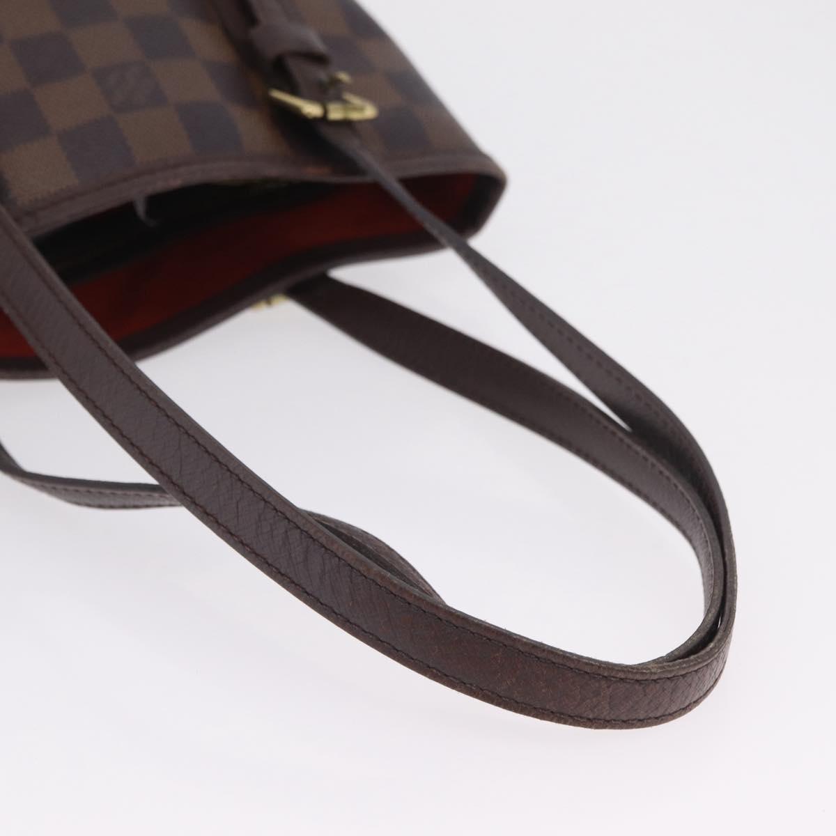 LOUIS VUITTON Damier Ebene Marais Shoulder Bag N42240 LV Auth ka6310