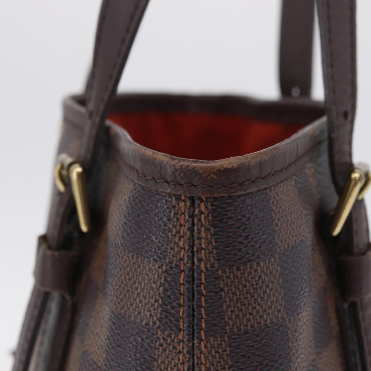 LOUIS VUITTON Damier Ebene Marais Shoulder Bag N42240 LV Auth ka6310