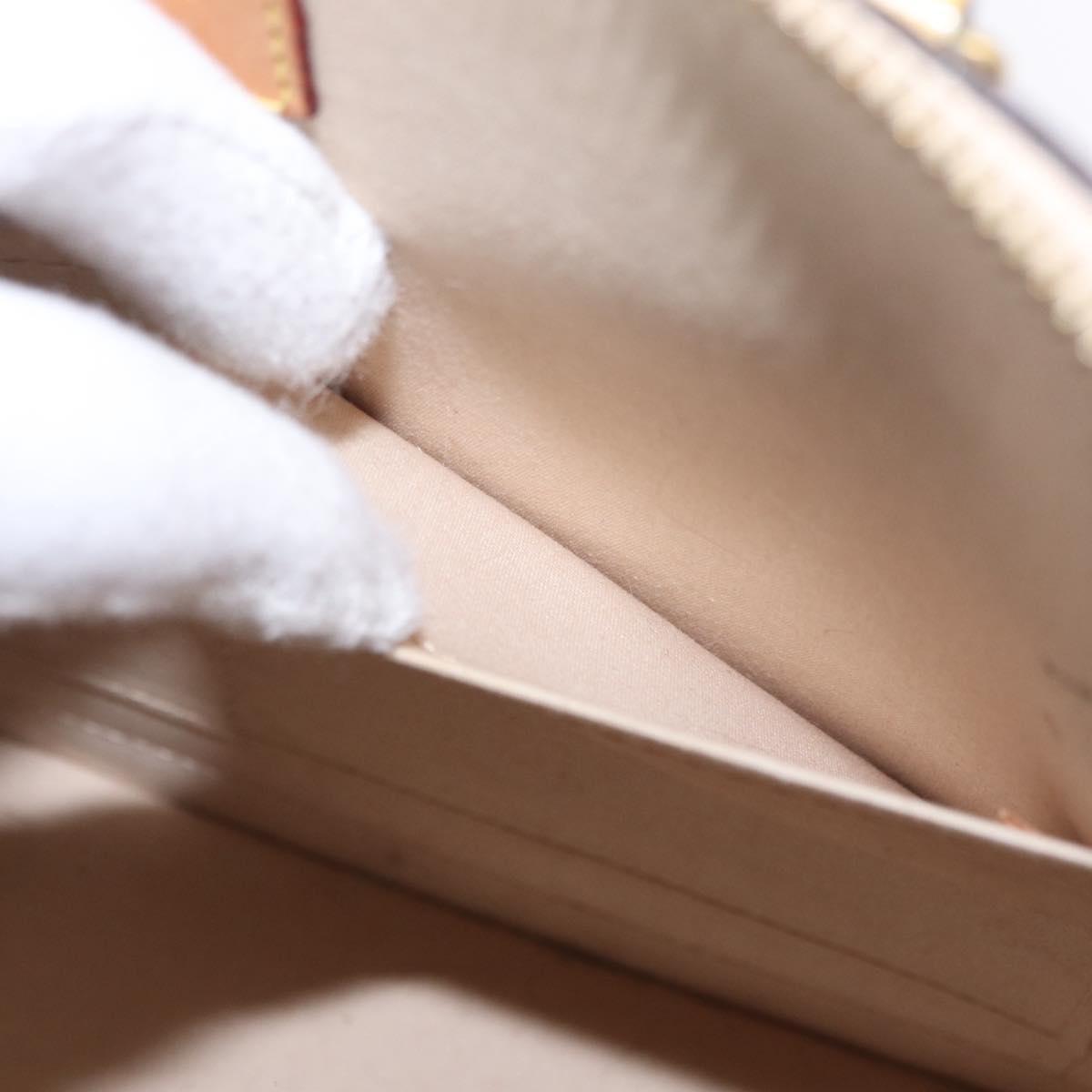 LOUIS VUITTON Monogram Vernis Alma PM Hand Bag Beige M90170 LV Auth ka6313A