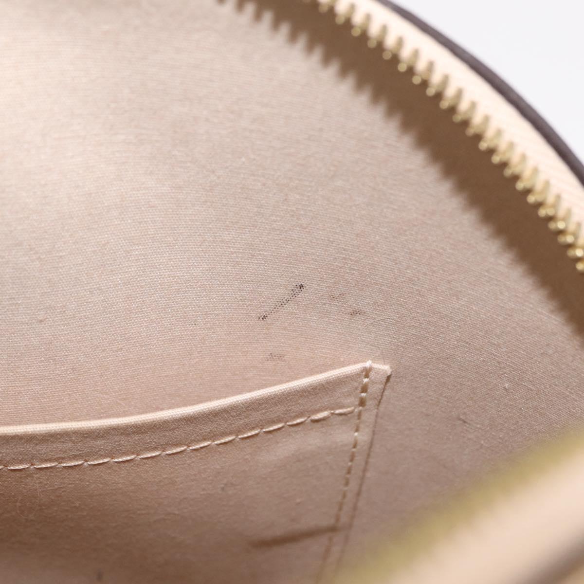 LOUIS VUITTON Monogram Vernis Alma PM Hand Bag Beige M90170 LV Auth ka6313A
