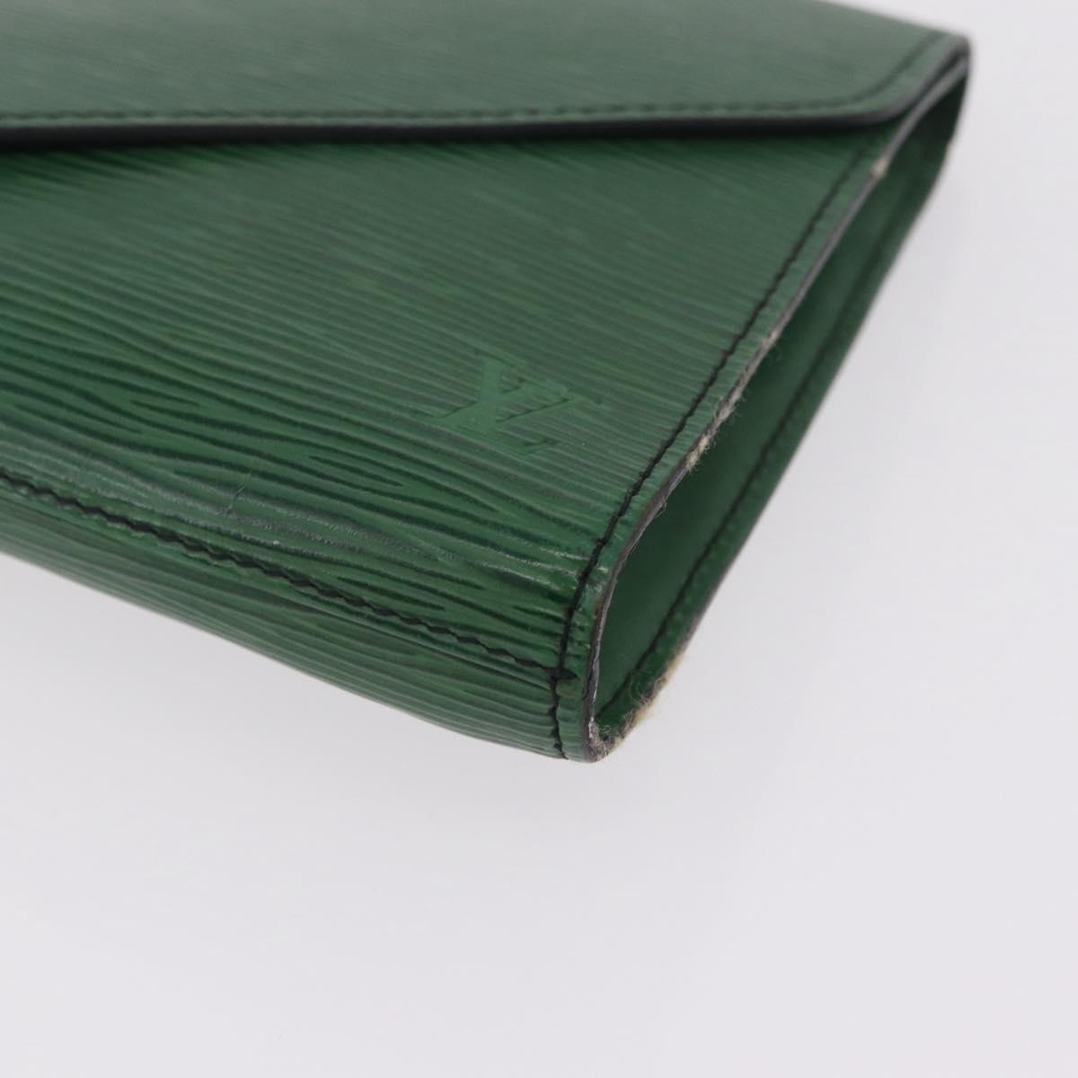 LOUIS VUITTON Epi Art Deco Clutch Bag Green M52634 LV Auth ka6318