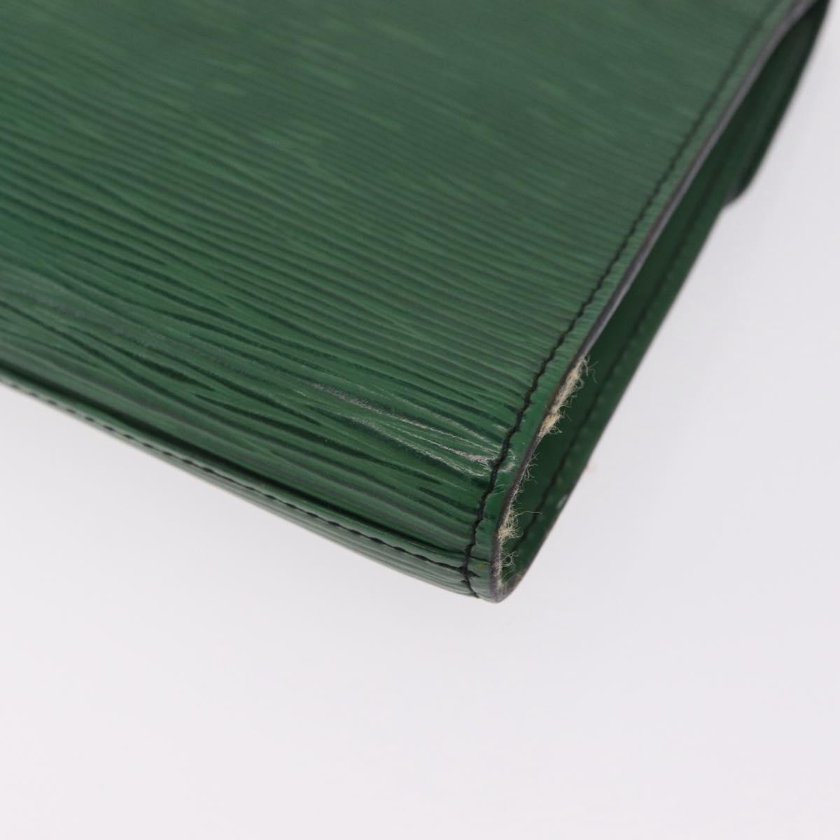 LOUIS VUITTON Epi Art Deco Clutch Bag Green M52634 LV Auth ka6318