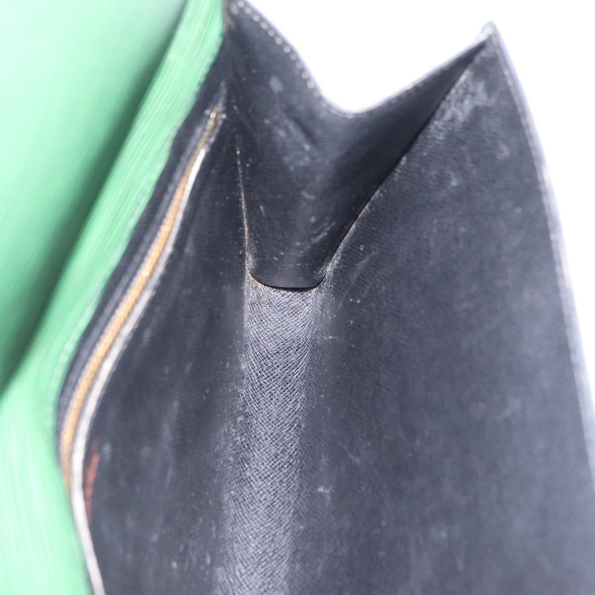 LOUIS VUITTON Epi Art Deco Clutch Bag Green M52634 LV Auth ka6318