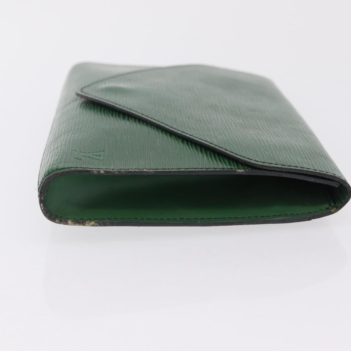 LOUIS VUITTON Epi Art Deco Clutch Bag Green M52634 LV Auth ka6318