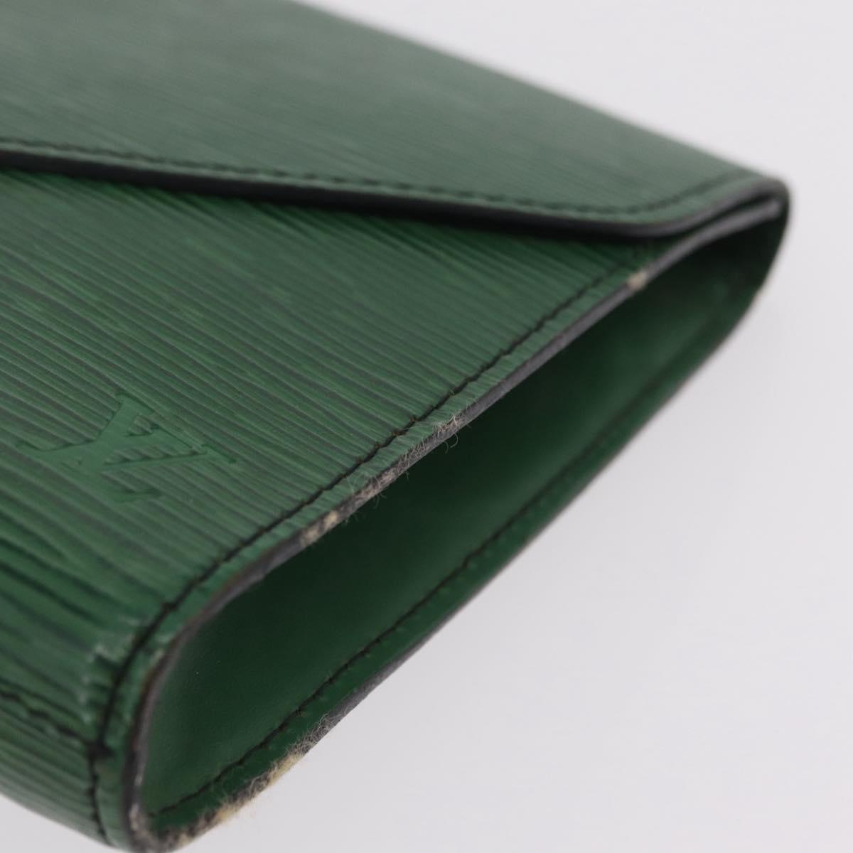LOUIS VUITTON Epi Art Deco Clutch Bag Green M52634 LV Auth ka6318