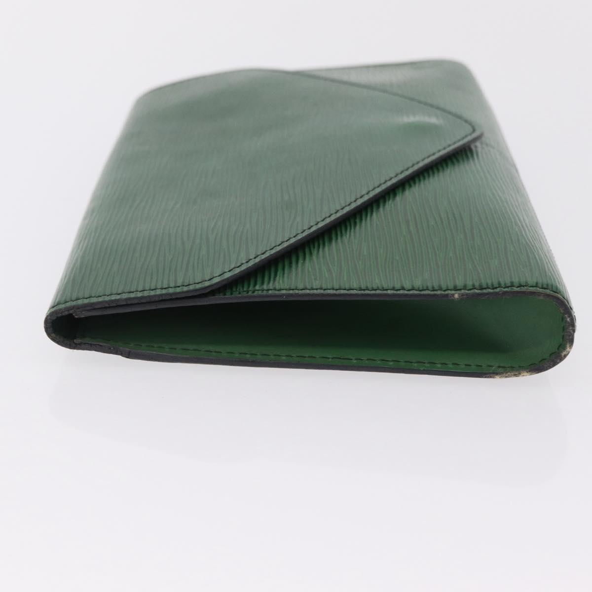 LOUIS VUITTON Epi Art Deco Clutch Bag Green M52634 LV Auth ka6318